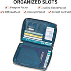 Travel Passport Wallet RFID Blocking Passport Holder-Women and Men with Zippered Ladies Passport Cover