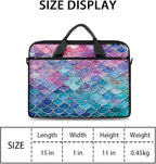 Laptop Shoulder Bag for Women Men, Waterproof Computer Case Messenger Bag Briefcase for Business Office Travel