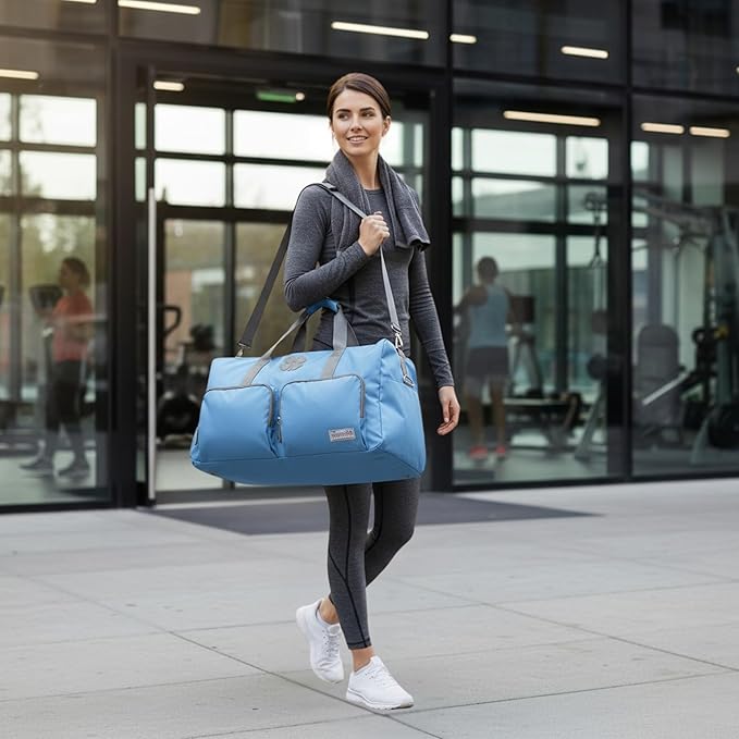 Lucky Travel Duffel Bags 85L, Gym Bag, Travel Bag & Large Duffle Bag for Men, Foldable Overnight Weekender Bags for Women & Men with Adjustable Shoulder Strap,