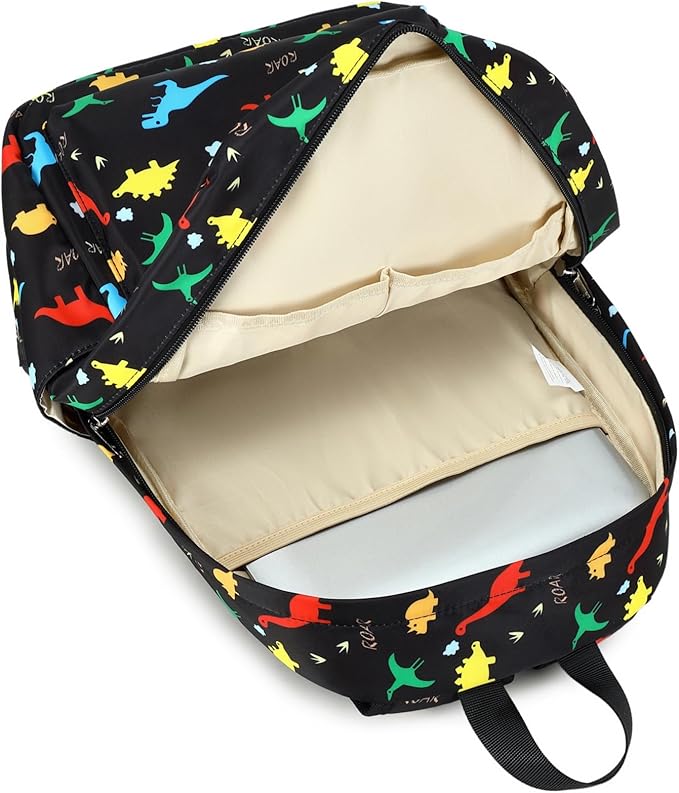 CAMTOP Preschool Backpack for Kids Boys Girls Toddler Backpack Kindergarten School Bookbags for Age 3-8 (Colorful Dinosaur)