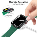 𝟐𝟎𝟐𝟔 𝐔𝐩𝐠𝐫𝐚𝐝𝐞𝐝 for Apple Watch Charger Magnetic Fast Charging Cable [Portable] Magnetic Wireless Charging Compatible with iWatch Series Ultra/10/9/8/7/6/SE/SE2/5/4/3-[6.6FT/2M] White