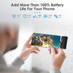 Mini Portable Charger USB C Power Bank,Upgraded 5200mAh PD Fast Charging Battery Pack Built-in USB-C Connector Travel Essential for iPhone17/17Pro/17Pro Max/Air/16 Plus/16Pro Max/15 Series,Android