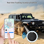 GPS Tracker for Vehicles,Hidden GPS Car Tracker with Magnetic Case,Work with Google Find My(Android Only),Real-time Global Coverage Car Locator for Truck,No Subscription&Monthly Fee/No SIM Card