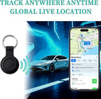 2 Pack GPS Tracker and 2 Keychains for Vehicles Work with Find My (iOS Only) Real Time Hidden Mini Car Locator Tracking Global Coverage Device No Monthly Fee or Subscription No SIM Card Required