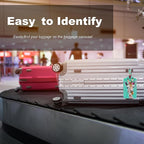 4 Pack Luggage Tag for Suitcases TSA Approved, Leather Suitcase Tags Identifiers, Cute Bag Name Travel Tags ID Labels for Women Men Cruise Airport Luggage Travel Essentials by Sodsay