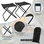 Folding Camping Table with Chairs Lightweight Picnic Table and 2 Chairs for Beach Hiking Travel Fishing BBQ,Outdoor Sturdy Table and Chairs Set with Storage Bags