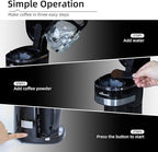 Coffee Machine,Single Serve Coffee Maker,One Cup Coffee Maker with Reusable Filter&One-touch Control Button,Portable Brewer for Camping,Travel & Home,Easy To Clean& Store,15oz/450ml