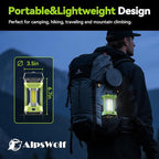 AlpsWolf Camping Lantern Rechargeable, 4000LM LED Lanterns for Power Outages, 4600mAh Super Bright Portabl Lantern & Lights for Emergency, Hurricane, Camping