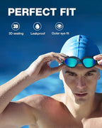 ZIONOR Swim Goggles, Upgraded G1 Polarized Swimming Goggles Anti-Fog for Adult Men Women