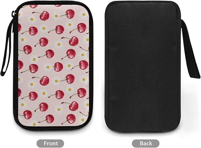 Cherries Travel Cord Organizer Case Cord Organizer Travel Large Storage Bag holds Phone Power Bank SD Card Tech Accessory Electronic Accessories Carry Case