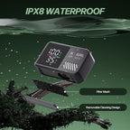 IGRL Portable Shower for Camping, Powerful 10L/Min Water Flow, Rechargeable Shower Pump with Bath Sponge, 4 Spray Modes, IPX8 Waterproof, 7800mAh Battery, Ideal for Hiking, Travel, Pet, Car Wash