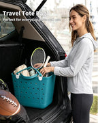 Lightweight Extra large Rubber Beach Bag Small mini Tote Bag for Gym Waterproof medium Open Handbag for Pool Sports
