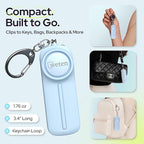 Personal Safety Alarm Keychain for Women - 130dB Siren, LED Light, Panic Pin – Self-Defense Device and Emergency Whistle Alternative for College, Travel, and Night Walk Protection by Weten (Blue)