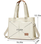 Canvas Laptop Tote Bag for Women | Pockets, Stands Upright, Convertible