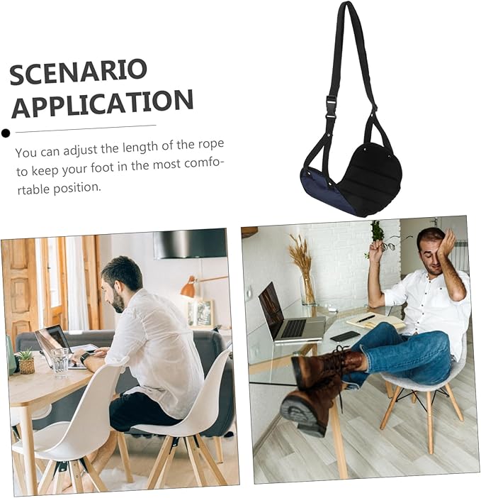 Portable Airplane Foot Hammock Comfort Footrest for Travel Office and Home Use Lightweight Hanging Foot Cushion