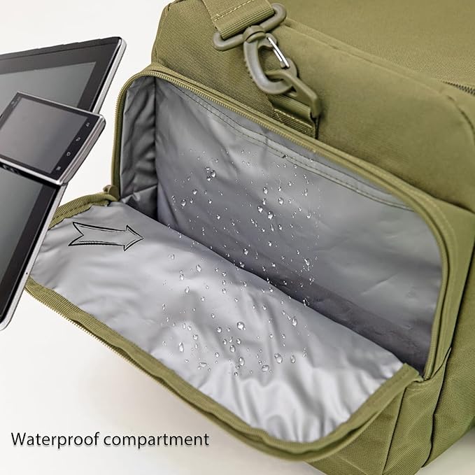 APRILBAY Super Quality 60L Large Duffel Travel Bag Luggage Foldable Bag Cargo Sport Gear Equipment Skiing Hardware Bag Heavy Duty& Durable(Dark Green)