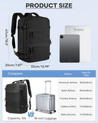 coofay Vacuum Backpack Travel with Pump Vacpack Travel Backpack with Vacuum System Mochila de Viaje Compresion al Vacio Easyvacpack Airbag Backpacks for Traveling Carry on Luggage