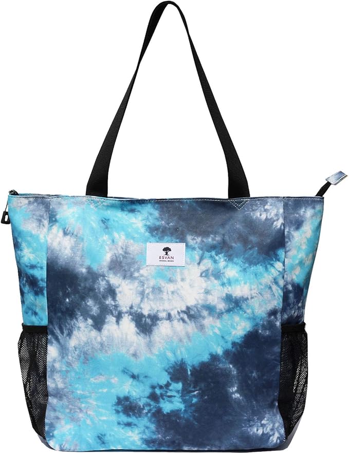 Original Floral Water Resistant Large Tote Bag Shoulder Bag for Gym Beach Travel Daily Bags Upgraded