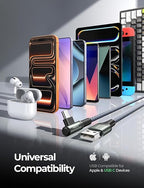 AINOPE USB A to USB Cable 3. 3FT 2-Pack for iPhone 17 16 Charger Cord 3.1A Car Carplay Cable for iPhone 17 Car Charger, Type C Charger Fast Charging for iPad Galaxy S25 S24 S23 S22 S21 S20 S10 Note 20