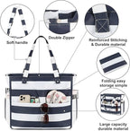 Bluboon Waterproof Beach Tote Pool Bags for Women Ladies Extra Large Carry On Bag With Wet Compartment for Weekender Travel