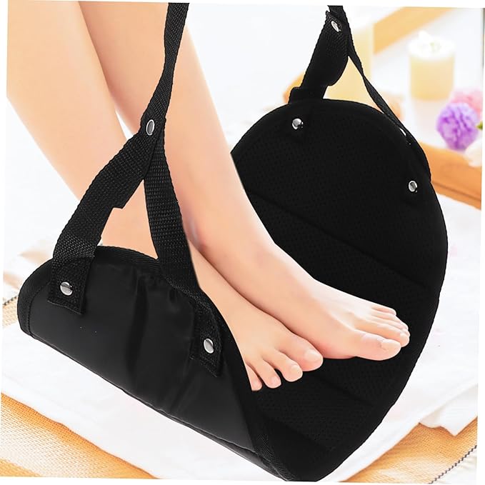 Ciieeo 1set Airplane Footrest Hammock Portable Travel Accessory for Comfortable Leg Support Easy Installation Material for and Car Travel
