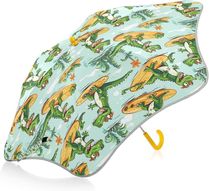 ALAZA Kids Umbrella Stick Umbrellas Cute Umbrella for Boys Girls Toddler UV/Sun Rain Windproof