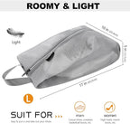 Travel Shoe Bags - Water Resistant TPU Mesh, Sturdy YKK Zipper, Unisex Shoe Pouch for Travel or Home Storage