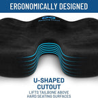Everlasting Comfort The Original Lumbar Support Pillow for Office Chair - Improves Posture, Promotes Back Pain Relief - Superior Back Support for Gaming and Desk Chairs - Lumbar Pillow for Car, Couch