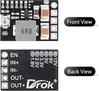 DROK DC 5V Power Converter, 5pcs Mini Voltage Buck Regulator DC 4.5-20V 12V 9V Step Down to 5V Reducer Transformer Board 3A 10W Adjustable Fixed Volt Output Step-Down Power Supply Stabilize