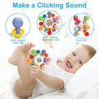 Baby Montessori Sensory Toys for 0-6 6-12 Months, Baby Teether Teething Toys for Babies 0 3 6 9 12 18 Months, Newborn Infant Learning Developmental Toys Gifts for 1 2 Year Old Boys Girls