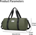 Gym Bags for Men with Side Pocket, 38L Sports Gym Duffle Bag with Adjustable Strap&Shoe Compartment, Large Waterproof Sport Duffel Bags for Travel, Sports, Fitness&Workout(Olive Green)