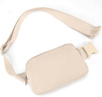 JSJ Mini Fanny Pack for Women & Men,Valentines Day Gifts for Girls Teens Kids Daughter Sister Her,Trendy Stuff Crossbody Bags Cute Everywhere Belt Bags.(Creamy)