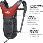 Teton Oasis/Trailrunner Hydration Backpack – Lightweight Water Pack with 2L/3L Bladder for Hiking, Running, Cycling, Biking 18L/22L Sizes – Sewn-in Rain Cover – Fits Men and Women