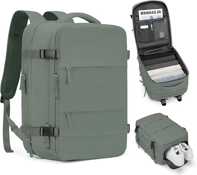Extra Backpack For Traveling On Airplane Travel Backpack For Women Men Airline Approved Carry On Bags For Airplanes Gym Bag With Shoe Compartment Waterproof Laptop Backpack Camping Hiking Backpack