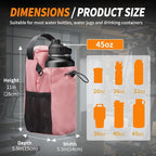 Magnetic Gym Bag for Women and Men, Magnetic Water Bottle Holder with Strap and Phone Pocket