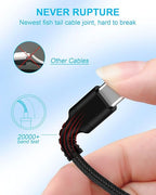 iPhone 17e Charger Cable 10 Feet for Apple 17 Air 16e 16 15 Pro Max/Pro/Plus, Android Charger Cable 10Ft, USB A to USB C Fast Charging Cord Car Play Moto Usbc Power Wire with Usba End Car Carplay