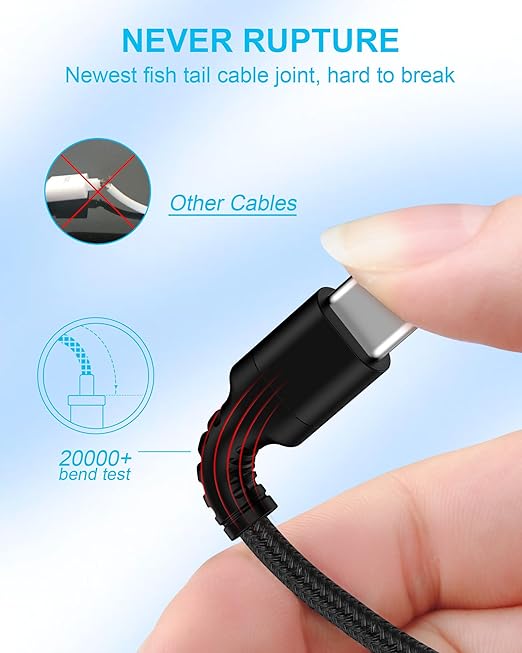 iPhone 17e Charger Cable 10 Feet for Apple 17 Air 16e 16 15 Pro Max/Pro/Plus, Android Charger Cable 10Ft, USB A to USB C Fast Charging Cord Car Play Moto Usbc Power Wire with Usba End Car Carplay