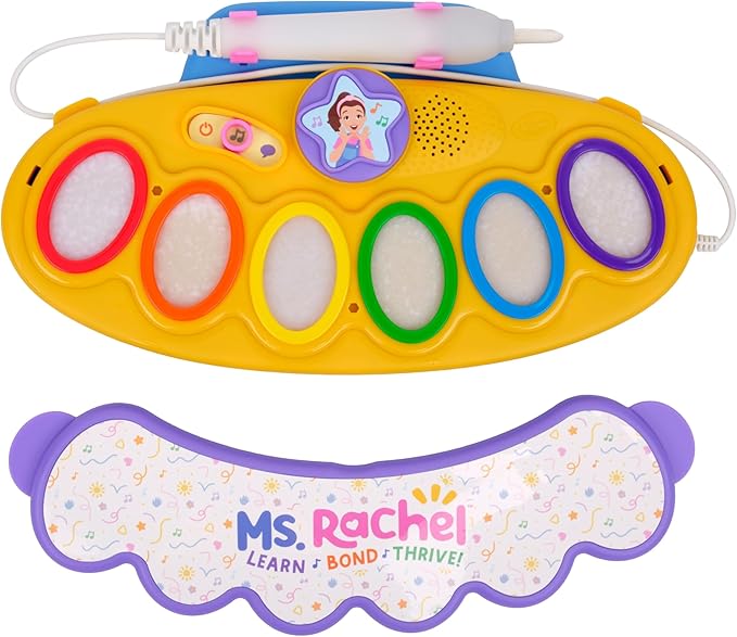 Crayola Color Wonder Magic Light Brush Featuring Ms. Rachel, MessFree Coloring Set with Songs, Paint Set for Toddlers, Art Gift for Kids, Ages 3 & Up