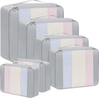 BAGAIL 6 Set/8 Set/10 Set Packing Cubes Various Sizes Packing Organizer for Travel Accessories Luggage Carry On Suitcase