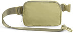 ODODOS Unisex Mini Belt Bag with Adjustable Strap Small Fanny Pack for Workout Running Traveling Hiking, Khaki Green