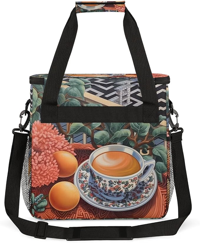 Coffee Maker Travel Bag Compatible with Keurig K-Mini, K-Mini Plus or Other Accessories, Portable Coffee Maker Case with Shoulder Strap for Travel(Bag Only)