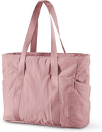 BAGSMART Tote Bag for Women, Tote Bag with Zipper Work Tote with Compartments Nurse Shoulder Hanbag for Travel, Gym