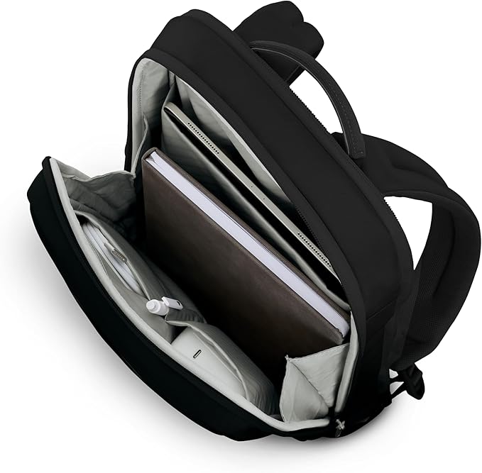 Samsonite Paralux 2-in-1 Travel Backpack, Converts into Main Bag + Go Bag, Lay-Flat Packing, StackIt™ Strap, Laptop Sleeve & Integrated AirTag™ Holder - Business & Adventure Travel Bag - Black