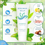 Bergman Kelly - Hotel Toiletries Bundle - White Tea, 1 oz ea, 125 Pieces - 5-Piece Set: 25 ea Rectangular Bar Soap, Shampoo, Conditioner, Body Lotion & Body Wash - Bulk Mini Guest Amenities