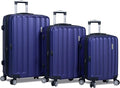 Dejuno Camden New Generation Hardside 3-Piece Expandable Spinner Luggage Set, Navy