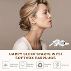 Small Ear Plugs 2 Pairs, Soft Silicone Noise Reduction Earplugs for Adults Kids 12+, Sound Blocking Earbuds for Sleeping, Snoring, Work, Concerts, Music,Travel,Motorcycle