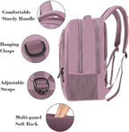 MATEIN Personal Item Backpack 18 * 14 * 8, Underseat 15.6 inch Travel Laptop Backpack for Women, Sturdy Water Resistant Slim Daypack College Computer Bag Gift, Dark Purple