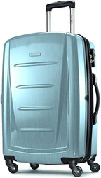 Samsonite Winfield 2 Hardside Expandable Luggage with Spinner Wheels, Ice Blue, Checked-Medium 24-Inch