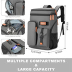 BAGPARKK Insulated Cooler Backpack,33/45 Cans Multifunctional Double Deck Leakproof Cooler Bag with Sternum Strap,Large Capacity Lightweight Travel Camping Beach Backpack