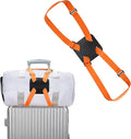 Chelmon Luggage Straps, Ajustable Elastic Bungee Belt for Suitcases, Add Extra Bag Easy and Securely for Travel (Orange)